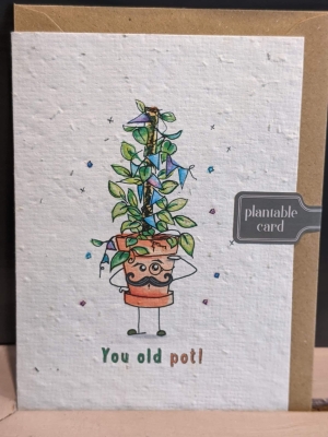 Plantable Card    You Old Pot