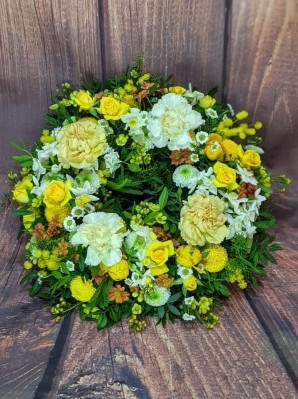 Yellow & White Wreath