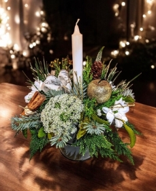 Winter Candle Arrangement